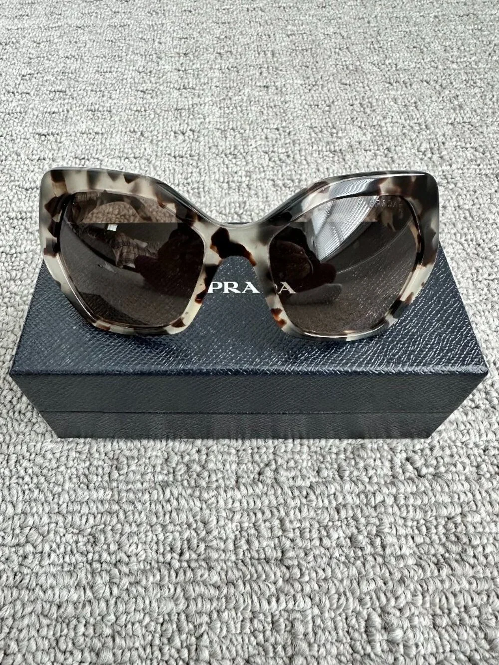 SPR 16R Round Sunglasses Spotted Opal Brown Tortoise 56 19 135 Authentic Like Ne